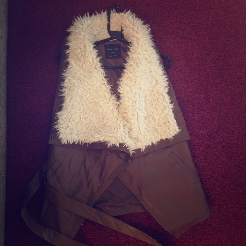Faux Fur Vest by love tree